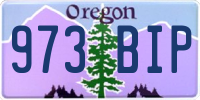 OR license plate 973BIP