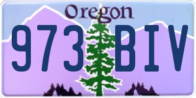 OR license plate 973BIV