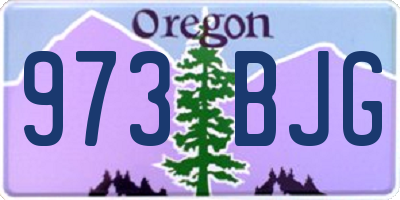 OR license plate 973BJG