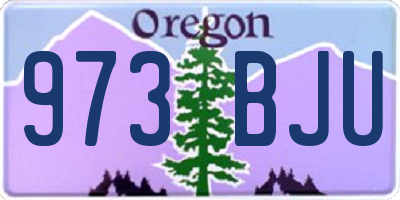 OR license plate 973BJU