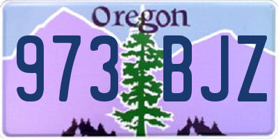 OR license plate 973BJZ