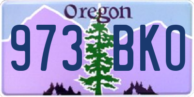 OR license plate 973BKO
