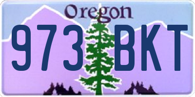 OR license plate 973BKT