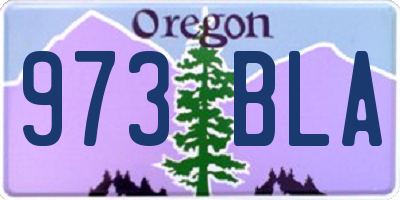 OR license plate 973BLA
