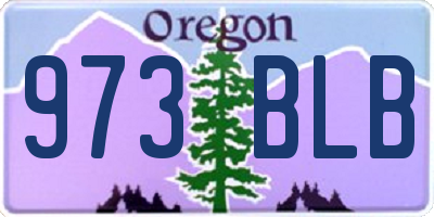 OR license plate 973BLB