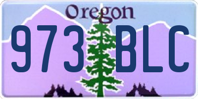 OR license plate 973BLC