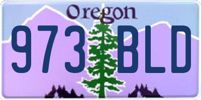OR license plate 973BLD