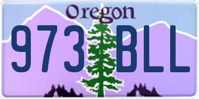 OR license plate 973BLL