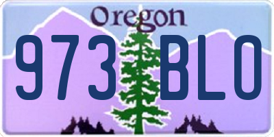 OR license plate 973BLO