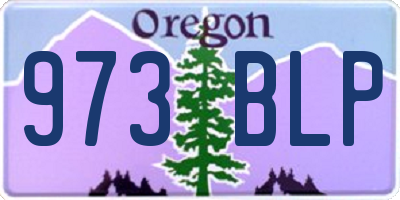 OR license plate 973BLP