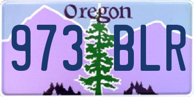 OR license plate 973BLR