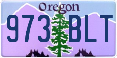 OR license plate 973BLT