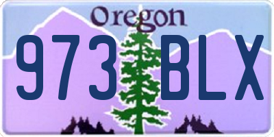 OR license plate 973BLX
