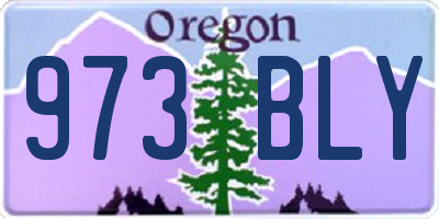 OR license plate 973BLY