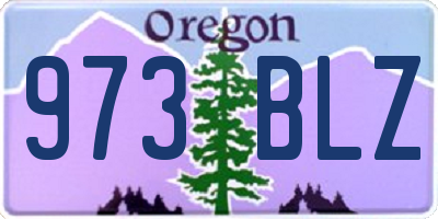 OR license plate 973BLZ
