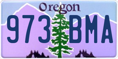 OR license plate 973BMA