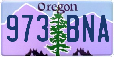 OR license plate 973BNA
