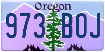 OR license plate 973BOJ