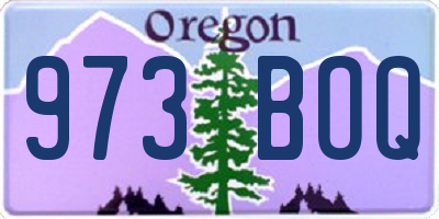 OR license plate 973BOQ