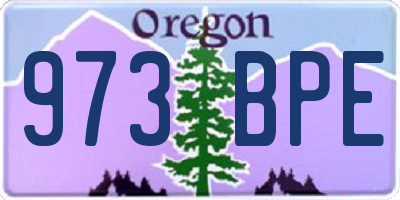 OR license plate 973BPE