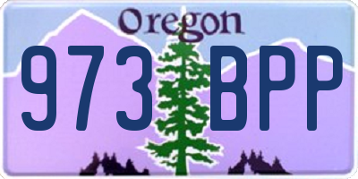 OR license plate 973BPP