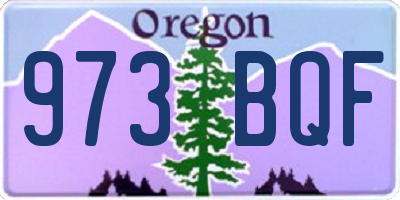 OR license plate 973BQF