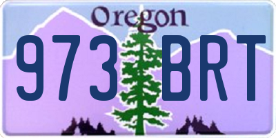 OR license plate 973BRT