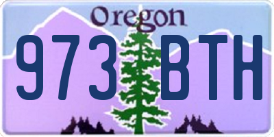 OR license plate 973BTH