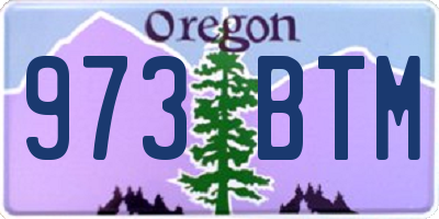 OR license plate 973BTM