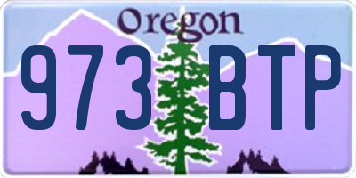 OR license plate 973BTP