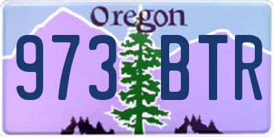 OR license plate 973BTR