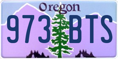 OR license plate 973BTS