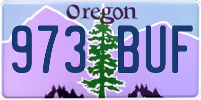 OR license plate 973BUF