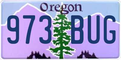 OR license plate 973BUG