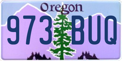 OR license plate 973BUQ