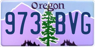 OR license plate 973BVG