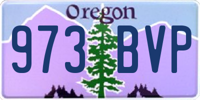OR license plate 973BVP