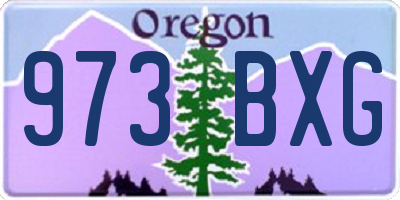 OR license plate 973BXG