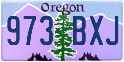 OR license plate 973BXJ