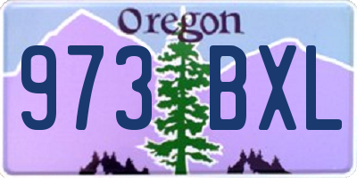 OR license plate 973BXL