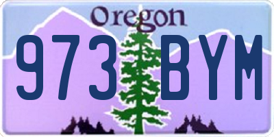 OR license plate 973BYM