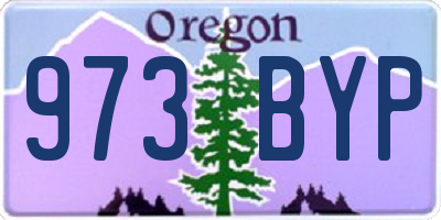 OR license plate 973BYP