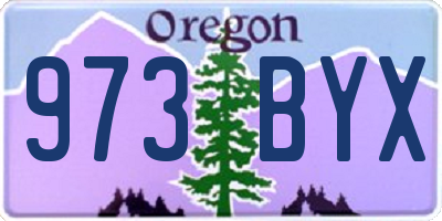 OR license plate 973BYX