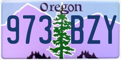 OR license plate 973BZY
