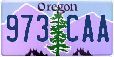 OR license plate 973CAA