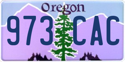OR license plate 973CAC