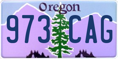 OR license plate 973CAG