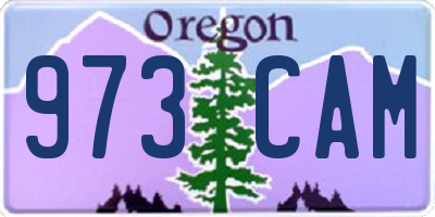 OR license plate 973CAM