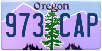 OR license plate 973CAP