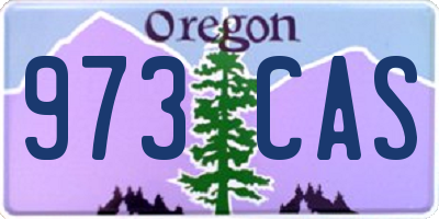 OR license plate 973CAS